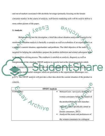 The Situation of Markets for Alcoholic Beverages in the UK