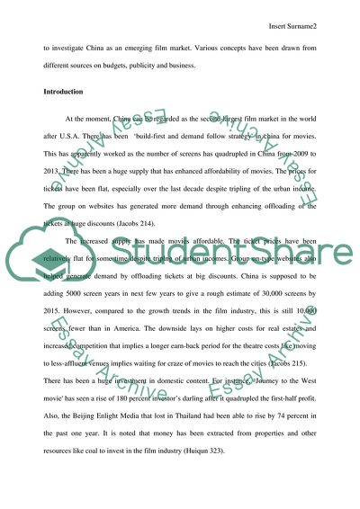 Film Publicity in China