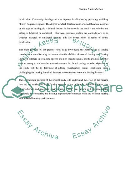 Study of the Effect of Reverberation and Amplification on Sound Localization