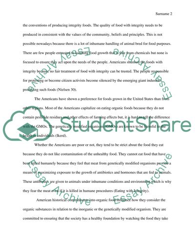 Americans in Poverty Cannot Eat with Integrity