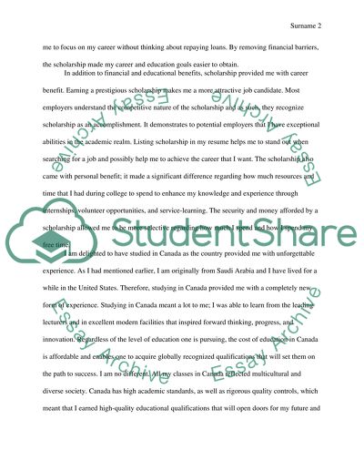 Importance of having a scholarship in Canada