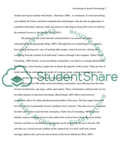 How Effective is Advertising in Social Networking