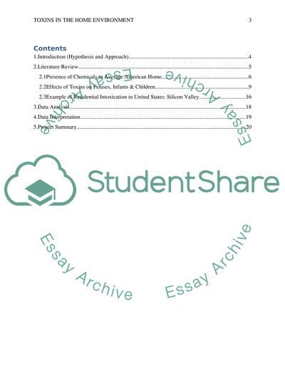 Toxins In The Home Environment