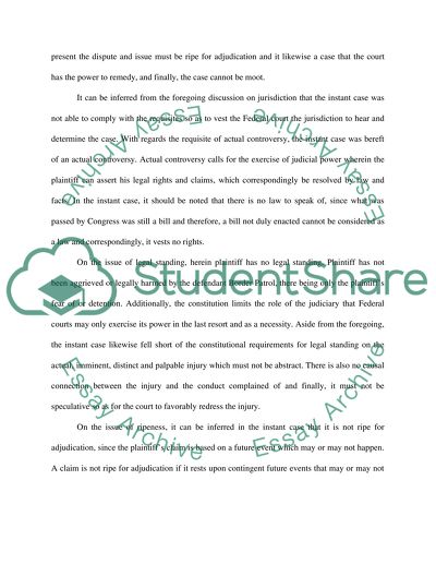 The Threshold Issues