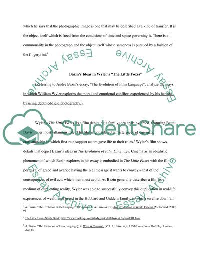 William Wylers The Little Foxes: the Films Depiction