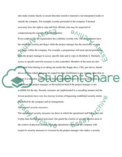 Operations security and production controls