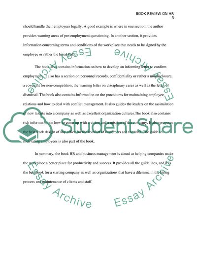 The HR and Business Management Book