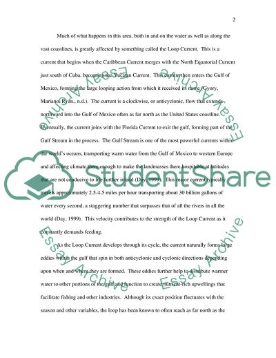 The Loop Current and Its Effect on the Gulf of Mexico