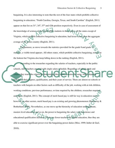 Education Sector & Collective Bargaining