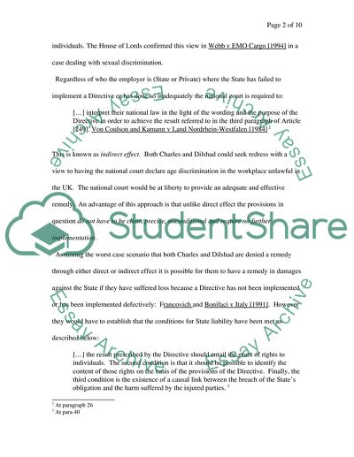 Major Cases of EU Law