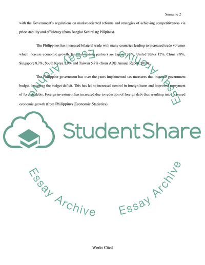 Economics and Politics in the Philippines