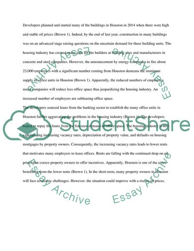 Falling Oil Prices Threaten Houston Building Boom