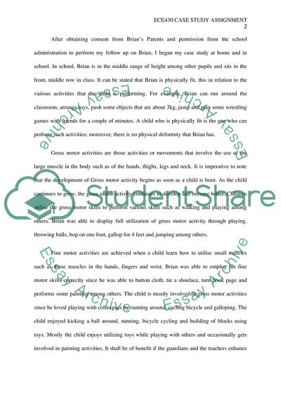 Gross Motor Activities