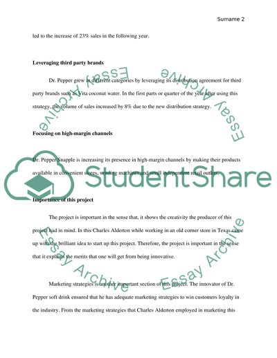 Dr Pepper (one of the sodas)