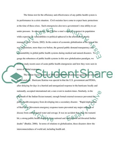 Supporting Global Ecological Integrity in Public Health