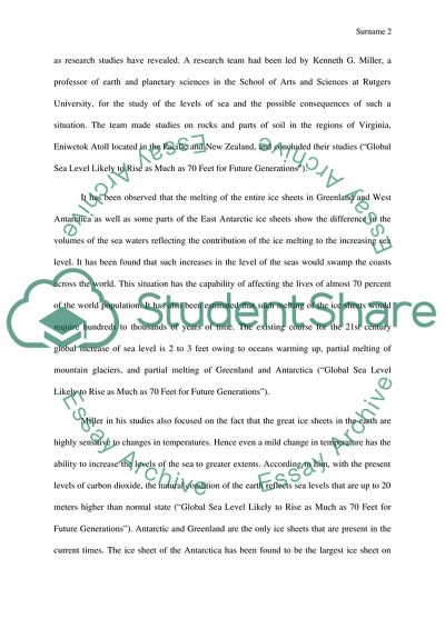 Global Sea Level to Rising as Much as 70 Feet for Future Generations