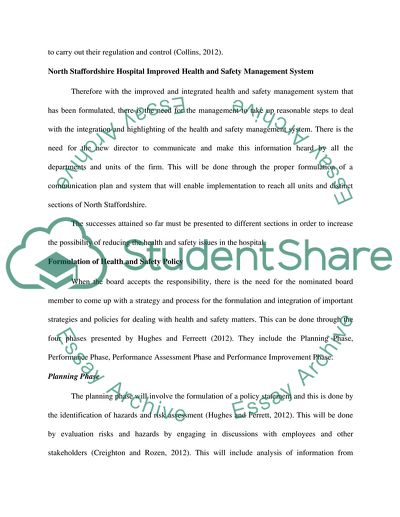 The Health and Social Care of the North Stafford-shire Combined NHS Trust