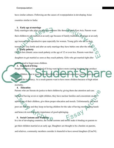 Definitions of Overpopulation