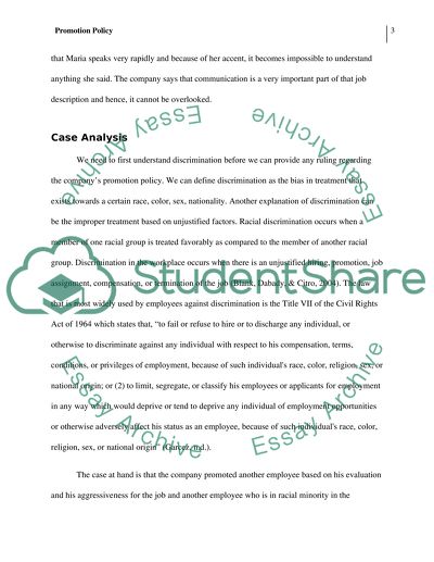 Company Promotion Policies