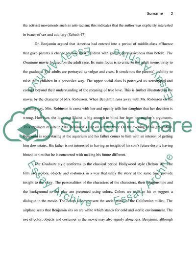 Analysis of The Graduate Movie