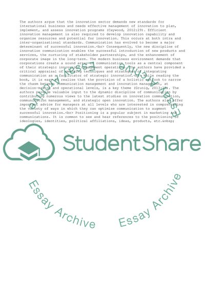 Analysis of Different Books Covering Different Areas of Communication