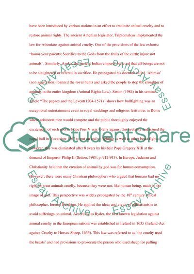 Animal Rights History in the USA