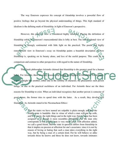 The Thought of Friendship