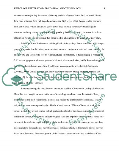 Science and technology effects essay