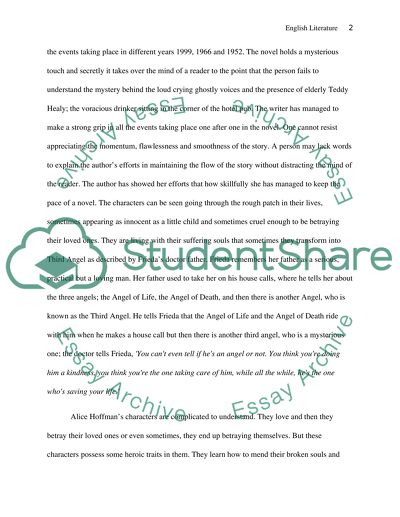 Analysis & Critique of The Third Angel Book by Alice Hoffman