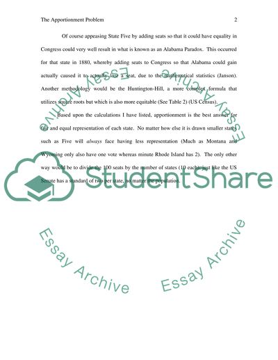 The Apportionment Problem