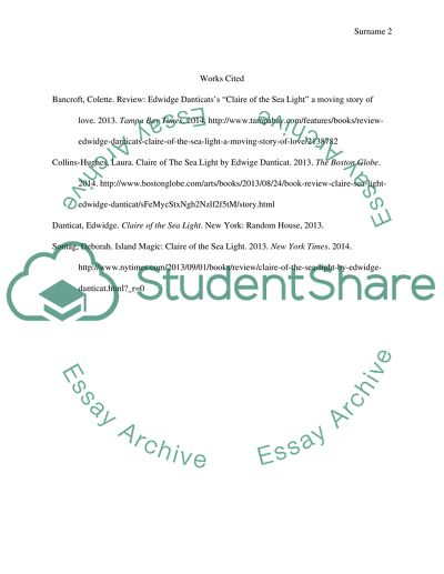 Claire of the Sea Light