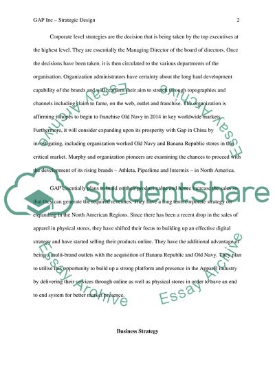 GAP Inc Strategic Design