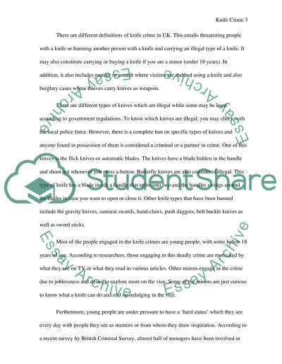 Representation of Knife Crime in the UK Media