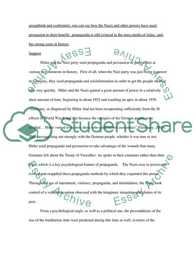 Persuasion and Propaganda