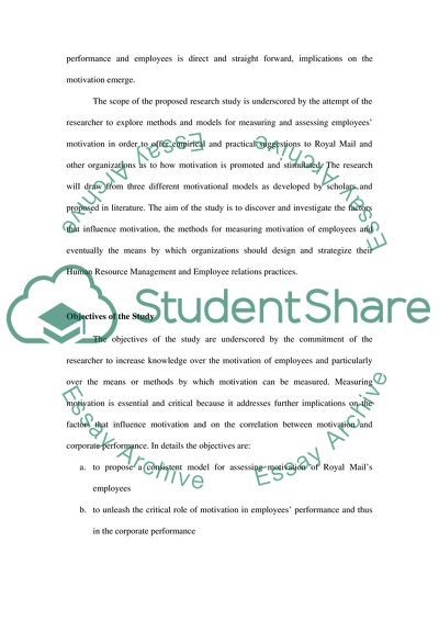 Study of Employee Motivation