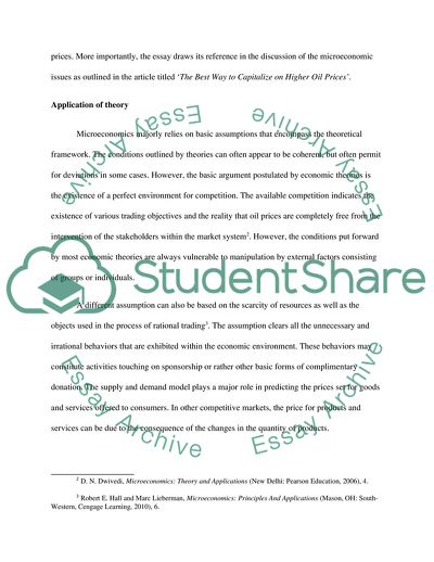 The Supply and Demand Reaction of Specific Goods and Services - Enerplus