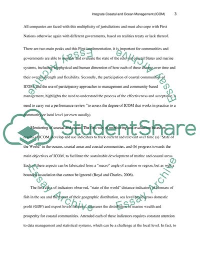 Integrate Coastal and Ocean Management (ICOM)