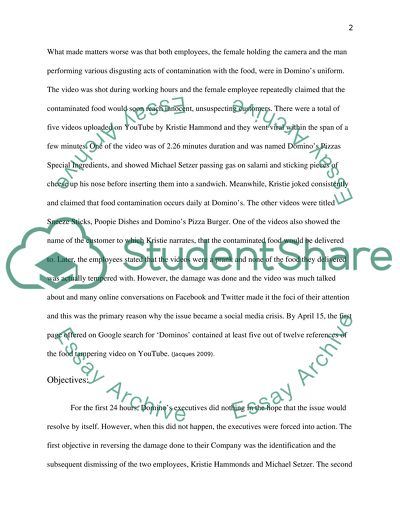 Dominos Pizza Media Crisis