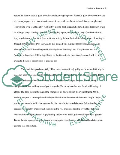 Judging Whether a Book Is Good or Bad