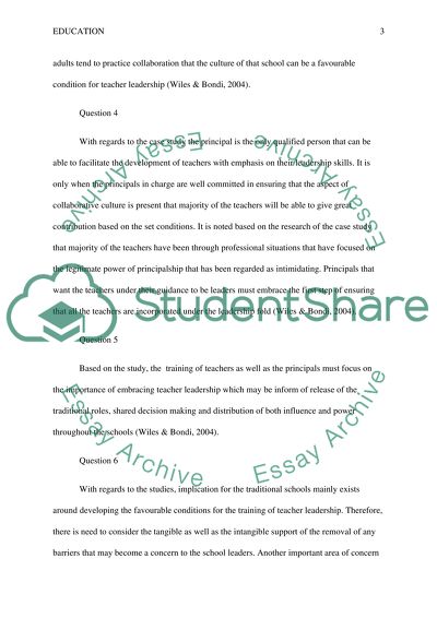 The Concept of Leadership among Teachers