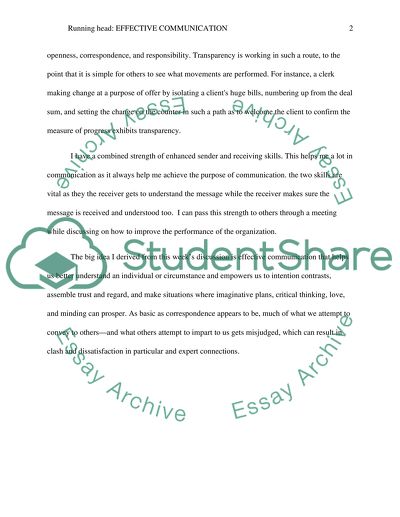 Effective and Poor Communication