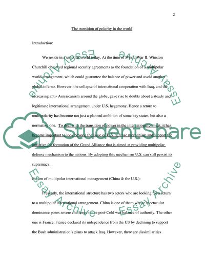 Regional Security Agreements for Multipolar World Arrangement