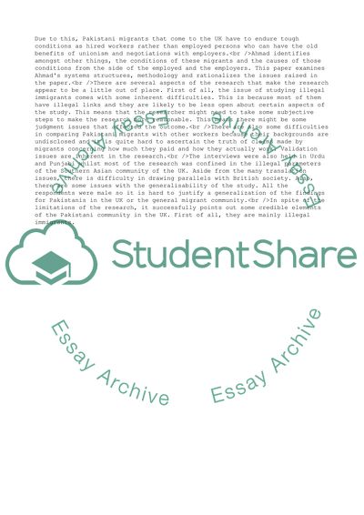 British Labour Market and Migrants