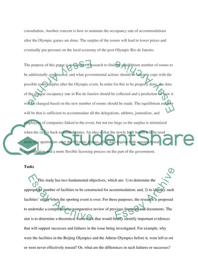 How can rio olympics accomodations(hotels, and so on) be reused