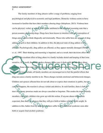 Family Assessment and Substance Abuse