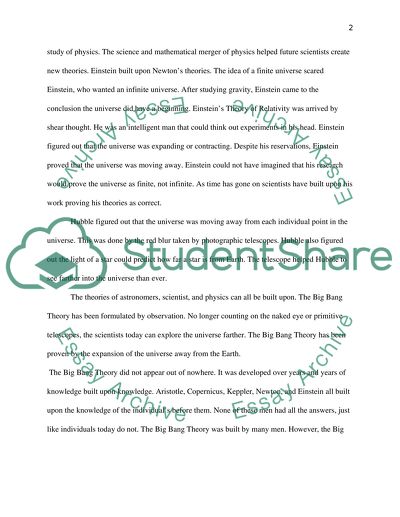 The Ramifications of the Journey to the Big Bang Theory