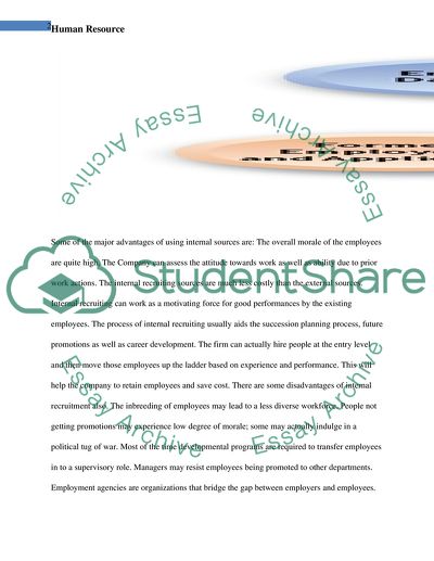 Analyzing Different Sources of Recruitment