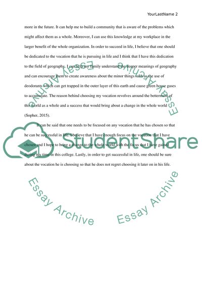 My Interest in the Geographical Diversity