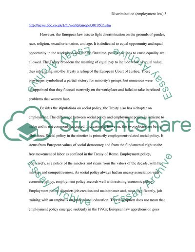 Discrimination: The Limits of the Law