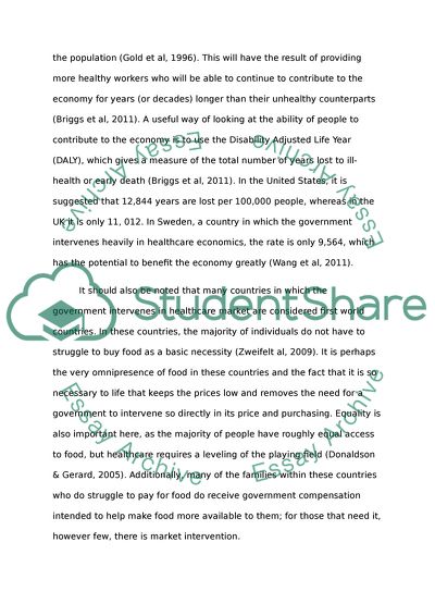Governments Intervention In Markets For Food